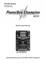 Bedienungsanleitung - PowerBox Systems