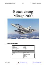 Bauanleitung Mirage 2000 - HT-Modellbau