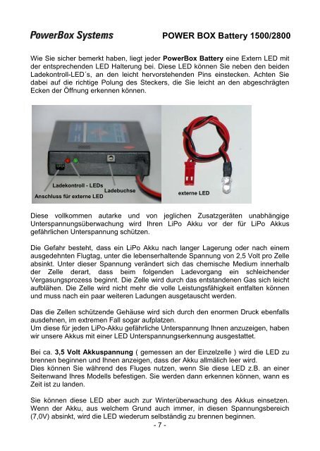 Download Bedienungsanleitung - PowerBox Systems