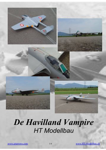 De Havilland Vampire (deutsch/englisch) - HT-Modellbau