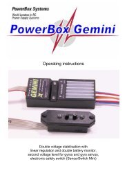 Operating instructions - PowerBox Systems
