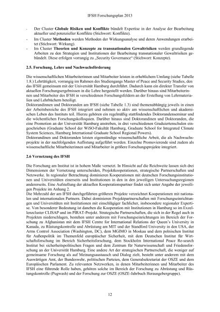 Forschungsplan 2013 final.pdf - IFSH