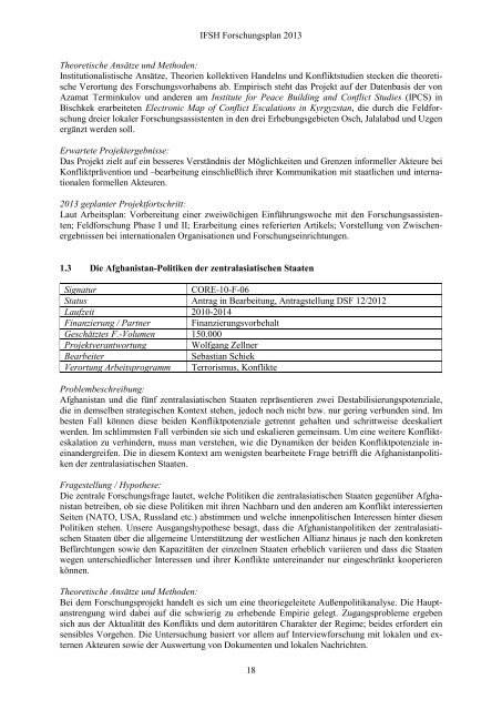 Forschungsplan 2013 final.pdf - IFSH