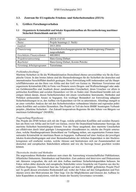 Forschungsplan 2013 final.pdf - IFSH