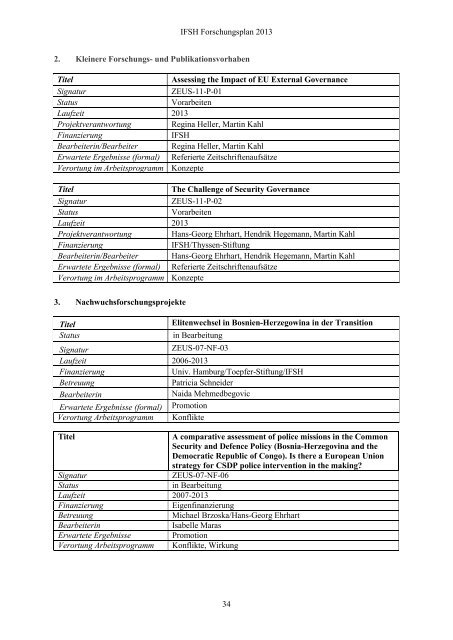 Forschungsplan 2013 final.pdf - IFSH