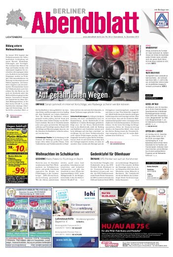 auf gefährlichen Wegen - Berliner Abendblatt