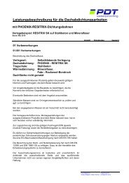 Dachaufbauten RESITRIX - RESITRIX SK auf ... - PDT Waterproofing