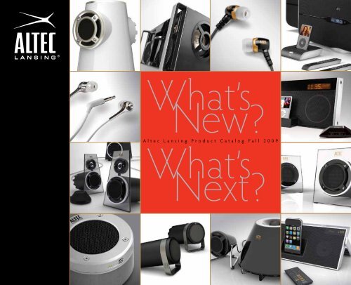 Altec Lansing Product Catalog Fall 2009