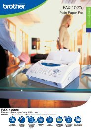 FAX-1020e Brochure