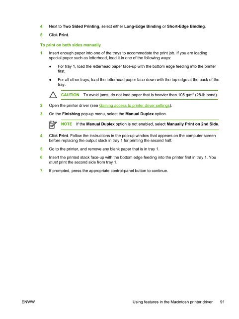 HP LaserJet 5200 user guide - ENWW