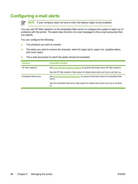 HP LaserJet 5200 user guide - ENWW