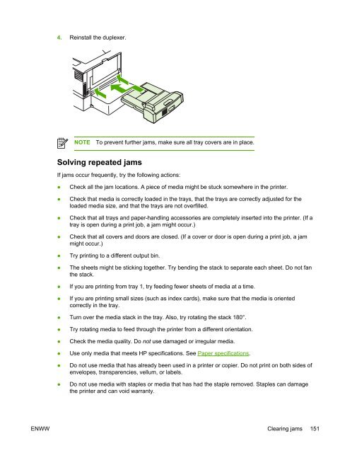 HP LaserJet 5200 user guide - ENWW