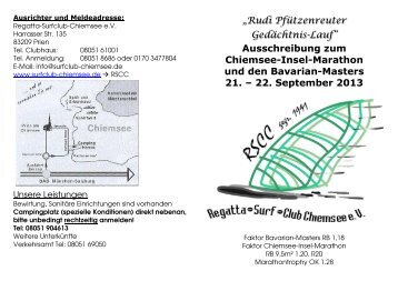 „Rudi Pfützenreuter Gedächtnis-Lauf“ Ausschreibung zum ...