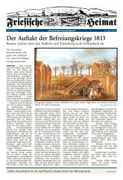 Der Auftakt der Befreiungskriege 1813 - Jeversches Wochenblatt