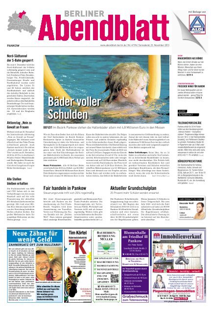 bädervoller schulden - Berliner Abendblatt