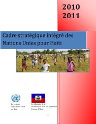 Cadre stratégique intégré des Nations Unies pour Haïti - UN Haiti