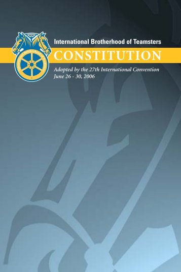 Constitution - Teamsters Local 399