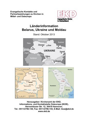 Länderinformation Belarus, Ukraine und Moldau - Evangelische ...