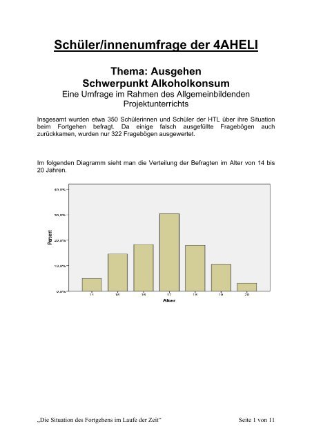 Schüler/innenumfrage der 4AHELI - HTL Braunau