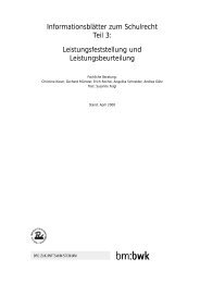 Informationsblätter zum Schulrecht Teil 3 ... - LVEV.at