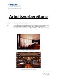 Arbeitsvorbereitung - HTL & HTBLA Hallstatt