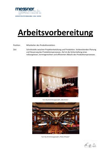 Arbeitsvorbereitung - HTL & HTBLA Hallstatt