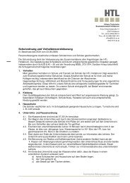Schulordnung und Verhaltensvereinbarung - HTL Hollabrunn