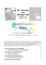 3D â Drucken mit ZPrinter 450 - HTL 1