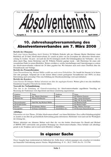 4630 HTL-Zeitung - HTL Vöcklabruck