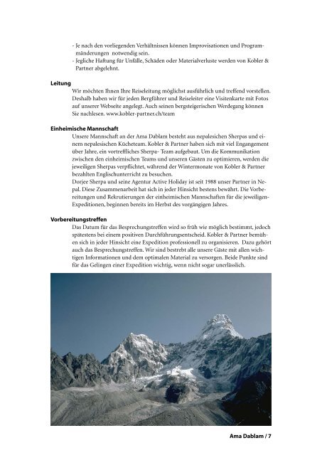 Ama Dablam - Hauser Exkursionen