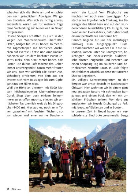 Sektionsbrief - Alpenverein Isny