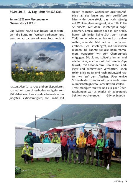 Sektionsbrief - Alpenverein Isny