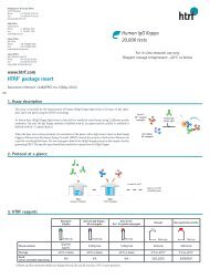 HTRFÂ® package insert Human IgG Kappa 20000 ... - Cisbio Bioassays