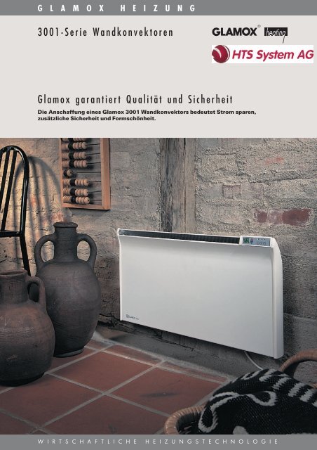 Prospekt Glamox 3001 - HTS System AG