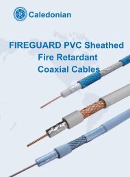 FIREGUARD PVC Sheathed Fire Retardant Coaxial Cables