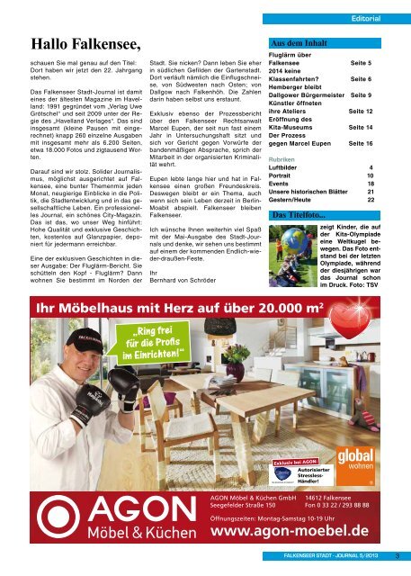 Mai 2013 - Falkensee - Falkenseer Stadtjournal