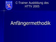 HTTV-Lehrwesen - Anfaengermethodik