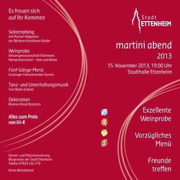 martini abend - Stadt Ettenheim