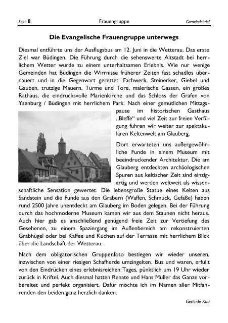 Gemeindebrief Herbst 2013 - Evangelische ...