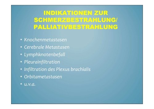 Knochenmetastasen - PAINCOURSE