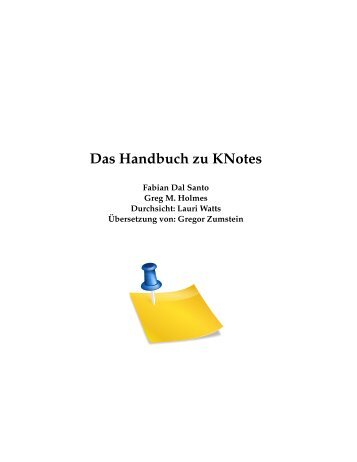 Das Handbuch zu KNotes - KDE Documentation