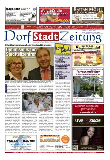 Optimismus für Stadtteilzentren - DorfStadt.de