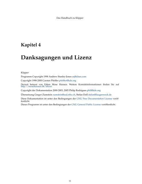 Das Handbuch zu Klipper - KDE Documentation