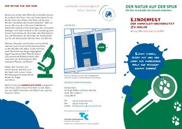 Flyer als pdf - Humboldt-UniversitÃ¤t zu Berlin
