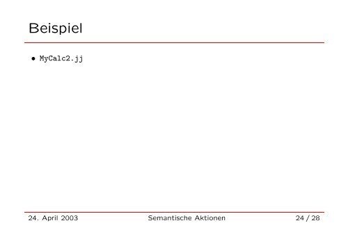 Java Compiler Compiler (JavaCC)