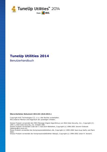  User Manual - TuneUp Software GmbH