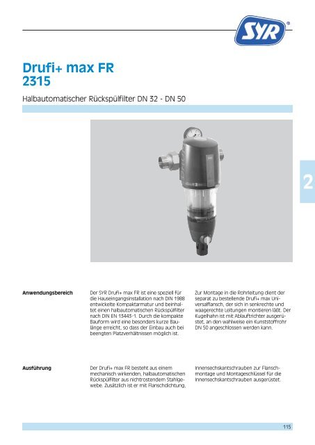 Katalog Anwendungstechnik 2013 - Syr