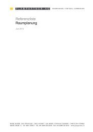 Raumplanung Referenzliste - Planpartner AG