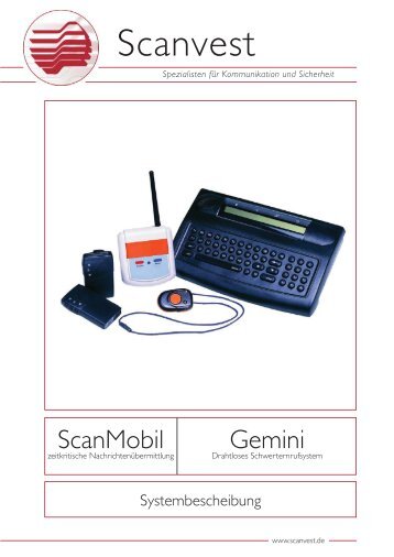 Broschüre Schwesternruf Gemini (PDF) - Scanvest