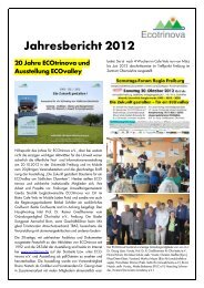 Jahresbericht 2012 - ECOtrinova eV